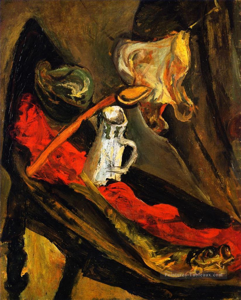 nature morte avec poisson et pichet 1923 Chaim Soutine impressionniste Peintures à l'huile